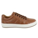 Sapatênis Casual Ultra Masculino 100% Couro Whisky - Ref. 3150