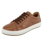 Sapatênis Casual Ultra Masculino 100% Couro Whisky - Ref. 3150