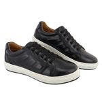 Sapatênis Casual Ultra Masculino 100% Couro Preto - Ref. 3150
