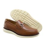 Sapato Casual Esporte fino Masculino Couro Whisky Art Nobre - 3223