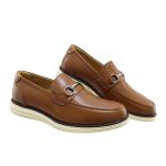 Sapato Casual Esporte fino Masculino Couro Whisky Art Nobre - 3223