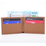 Carteira Masculina 100% Couro Mel – Art Nobre Ref. 06 