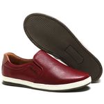 Sapatênis Masculino Iate 100% Couro Bordô - Ref. 3102