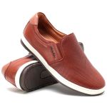 Sapatênis Masculino Iate 100% Couro Havana - Ref. 3102