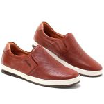 Sapatênis Masculino Iate 100% Couro Havana - Ref. 3102