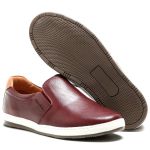 Sapatênis Masculino Iate100% Couro Vinho - Ref. 3102