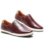 Sapatênis Masculino Iate100% Couro Vinho - Ref. 3102