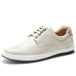 Sapatênis Casual 100% Couro Masculino Gelo - Ref. 3115