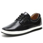 Sapatênis Casual 100% Couro Masculino Preto - Ref. 3115