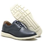 Sapato Casual Masculino Marinho 100% Couro - Ref. 3205