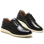 Sapato Casual Masculino Preto 100% Couro - Ref. 3205