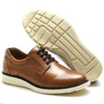 Sapato Casual Masculino Whisky 100% Couro - Ref. 3205