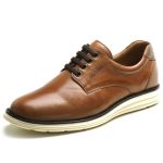 Sapato Casual Masculino Whisky 100% Couro - Ref. 3205