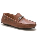 Sapato Mocassim Drive Masculino Whisky 100% Couro - Ref. 3450
