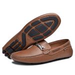 Sapato Mocassim Drive Masculino Whisky 100% Couro - Ref. 3450