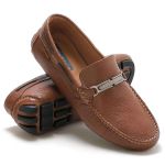 Sapato Mocassim Drive Masculino Whisky 100% Couro - Ref. 3450