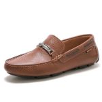 Sapato Mocassim Drive Masculino Whisky 100% Couro - Ref. 3450