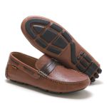 Sapato Mocassim Drive Masculino Havana 100% Couro - Ref. 3453