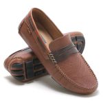 Sapato Mocassim Drive Masculino Havana 100% Couro - Ref. 3453