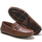 Sapato Mocassim Drive Masculino Havana 100% Couro - Ref. 3460