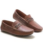 Sapato Mocassim Drive Masculino Havana 100% Couro - Ref. 3460