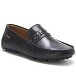 Sapato Mocassim Drive Masculino Preto 100% Couro - Ref. 3460