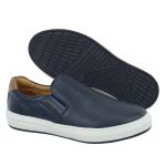 Sapatênis Masculino Iate 100% Couro Marinho - Ref. 3102