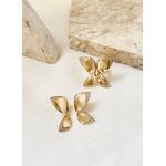 Anel Borboleta Lisa com Detalhes Cravejados