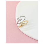 Anel Cobra com Detalhes Cravejados