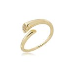 Anel Extremidades com Detalhes Cravejados