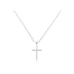 Colar Masculino Elos Ovais com Cruz Lisa