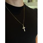 Colar Masculino Cruz Detalhada no Contorno