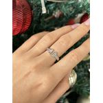 Anel Duas Hastes Cravejadas