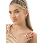 Brinco Borboleta Lisa com Detalhes Cravejados