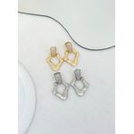 Brinco Orgânico com Base Cravejada 