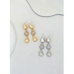 Brinco Três Gotas e Uma Cravejada