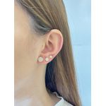 Brinco Trio Redondo Cravejado