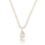 Colar Inteiro Cravejado com Cristais Naturais