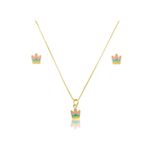 Conjunto Infantil Coroa Três Cores