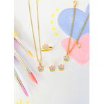 Conjunto Infantil Coroa Três Cores
