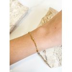 Pulseira com Bola lisa e Elos Cartier