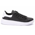 Tênis Casual Tom Preto C/ Branco