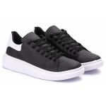 Tênis Casual Tom Preto C/ Branco