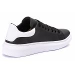 Tênis Casual Tom Preto C/ Branco