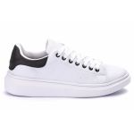 Tênis Casual Tom Branco C/ Preto