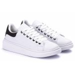 Tênis Casual Tom Branco C/ Preto