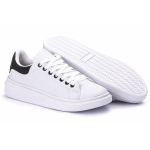 Tênis Casual Tom Branco C/ Preto