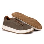 Tênis Casual elastico nobuk cinza 
