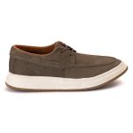 Casual Dockside Mocassim Masculino Em Couro cinza