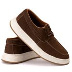 Casual Dockside Mocassim Masculino Em Couro